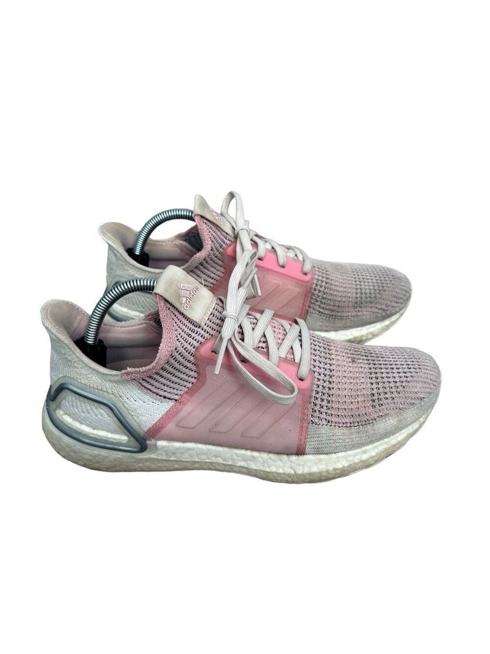 adidas Ultra Boost 19 in True Pink/White women’s size 9.5 athletic sneakers shoe